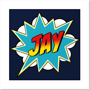 Boys Jay Name Superhero Comic Book Posters and Art